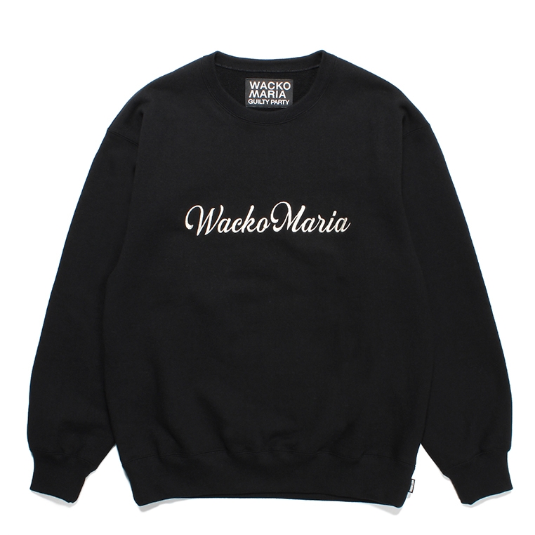 画像: WACKO MARIA/HEAVY WEIGHT CREW NECK SWEAT SHIRT（BLACK）［クルーネックスウェット-23秋冬］