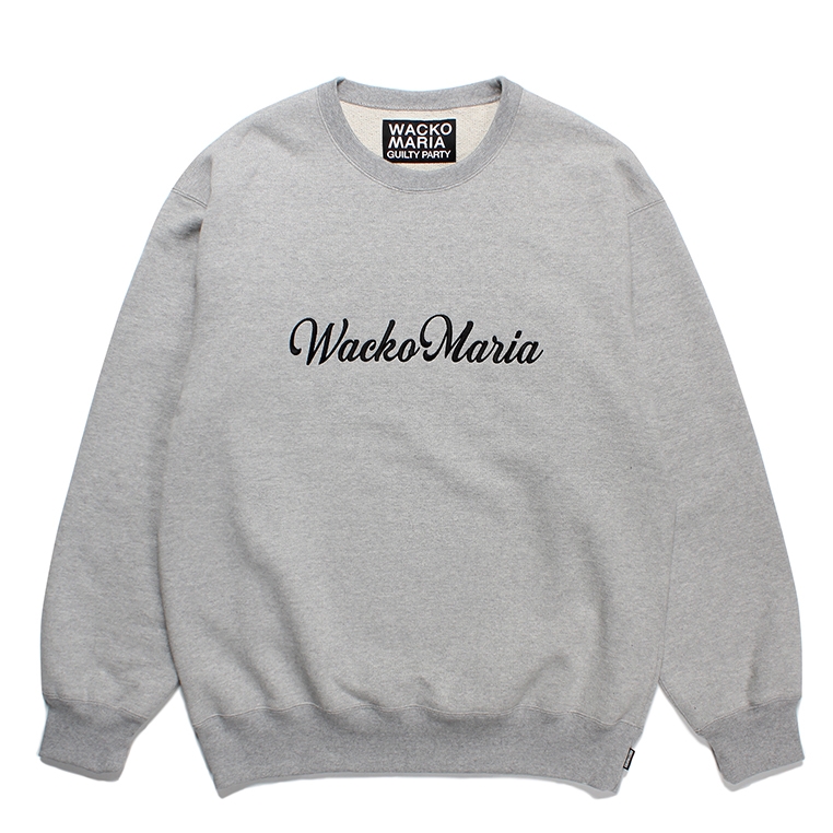 WACKO MARIA/HEAVY WEIGHT CREW NECK SWEAT SHIRT（GRAY