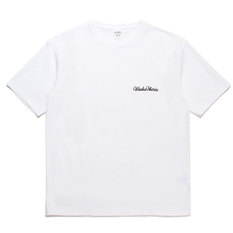 画像: WACKO MARIA/WASHED HEAVY WEIGHT T-SHIRT（WHITE）［刺繍T-23秋冬］