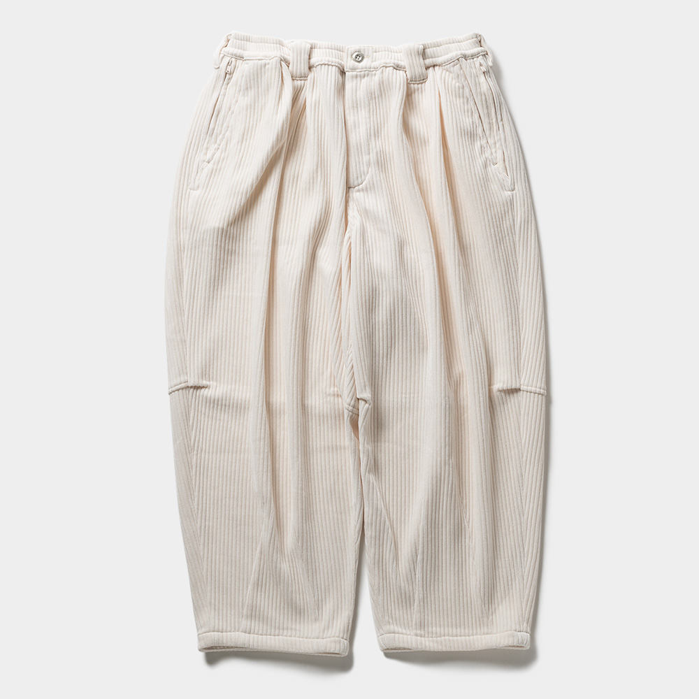 画像: TIGHTBOOTH/KNIT CORD BALLOON PANTS（White）［コーデュロイバルーンパンツ-23秋冬］