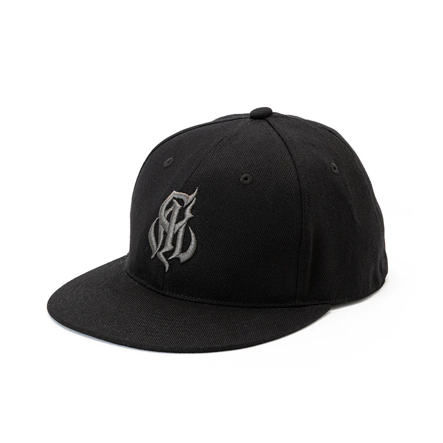 画像: CALEE/CAL NT LOGO TWILL BASEBALL CAP（BLACK/CHARCOAL） 【30%OFF】［B.Bキャップ-23秋冬］