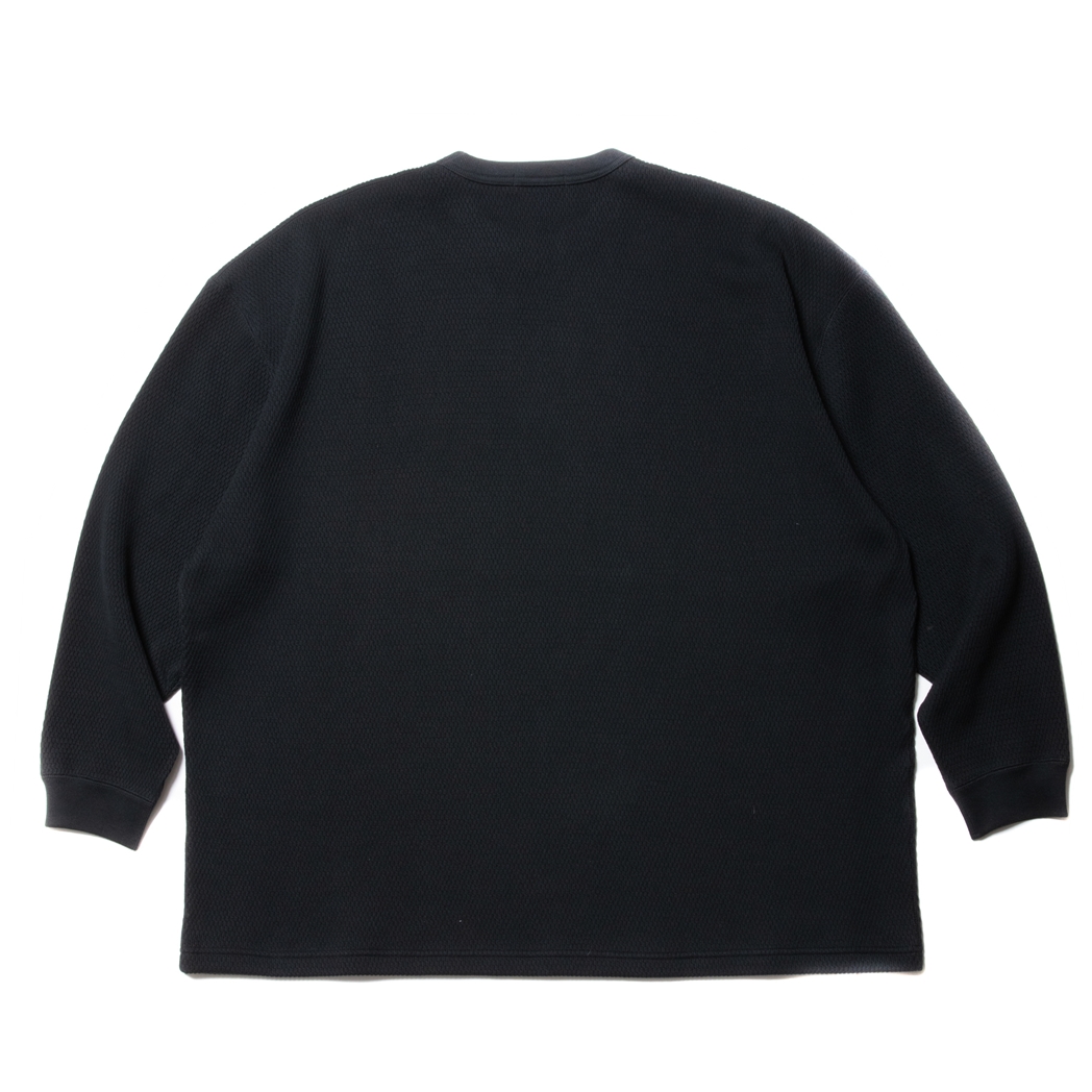 画像: COOTIE PRODUCTIONS/Heavy Oz Honeycomb L/S Tee（Black）［ヘビーオンスハニカムサーマル-23秋冬］