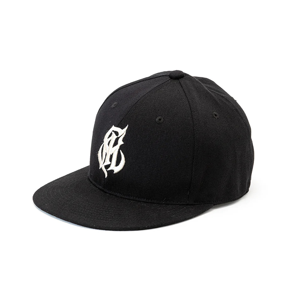 画像: CALEE/CAL NT LOGO TWILL BASEBALL CAP（BLACK/WHITE）［B.Bキャップ-23秋冬］