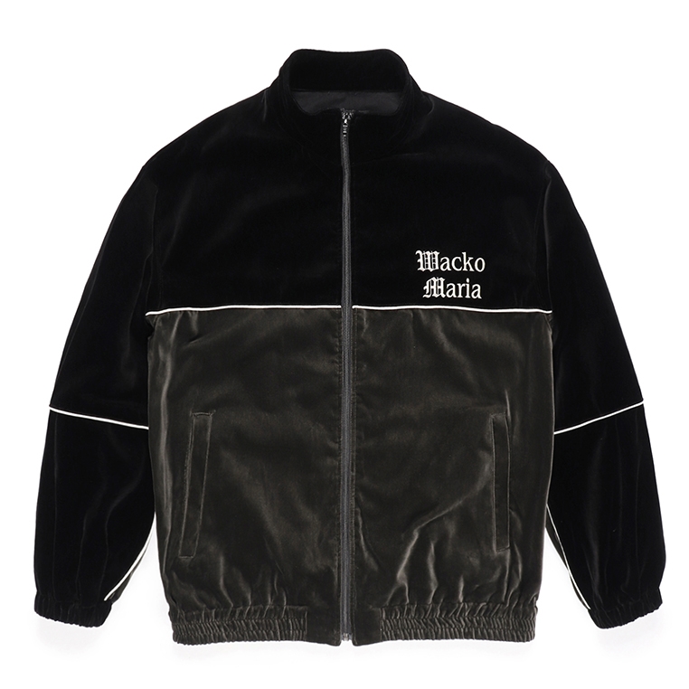 WACKO MARIA/VELVET TRACK JACKET（BLACK）［ベルベットトラックJKT-23 