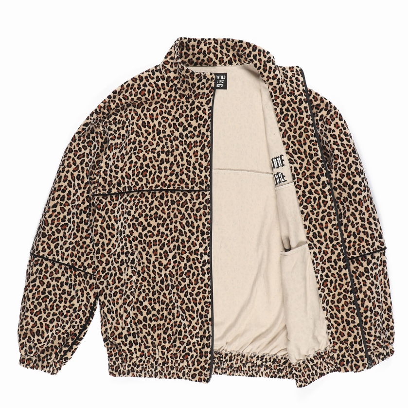 画像: WACKO MARIA/LEOPARD VELVET TRACK JACKET（BEIGE）［レオパードベルベットトラックJKT-23秋冬］