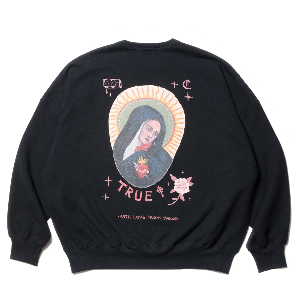 画像: COOTIE PRODUCTIONS/Open End Yarn Sweat Crew（MARY）（Black）［スウェットクルー-23秋冬］