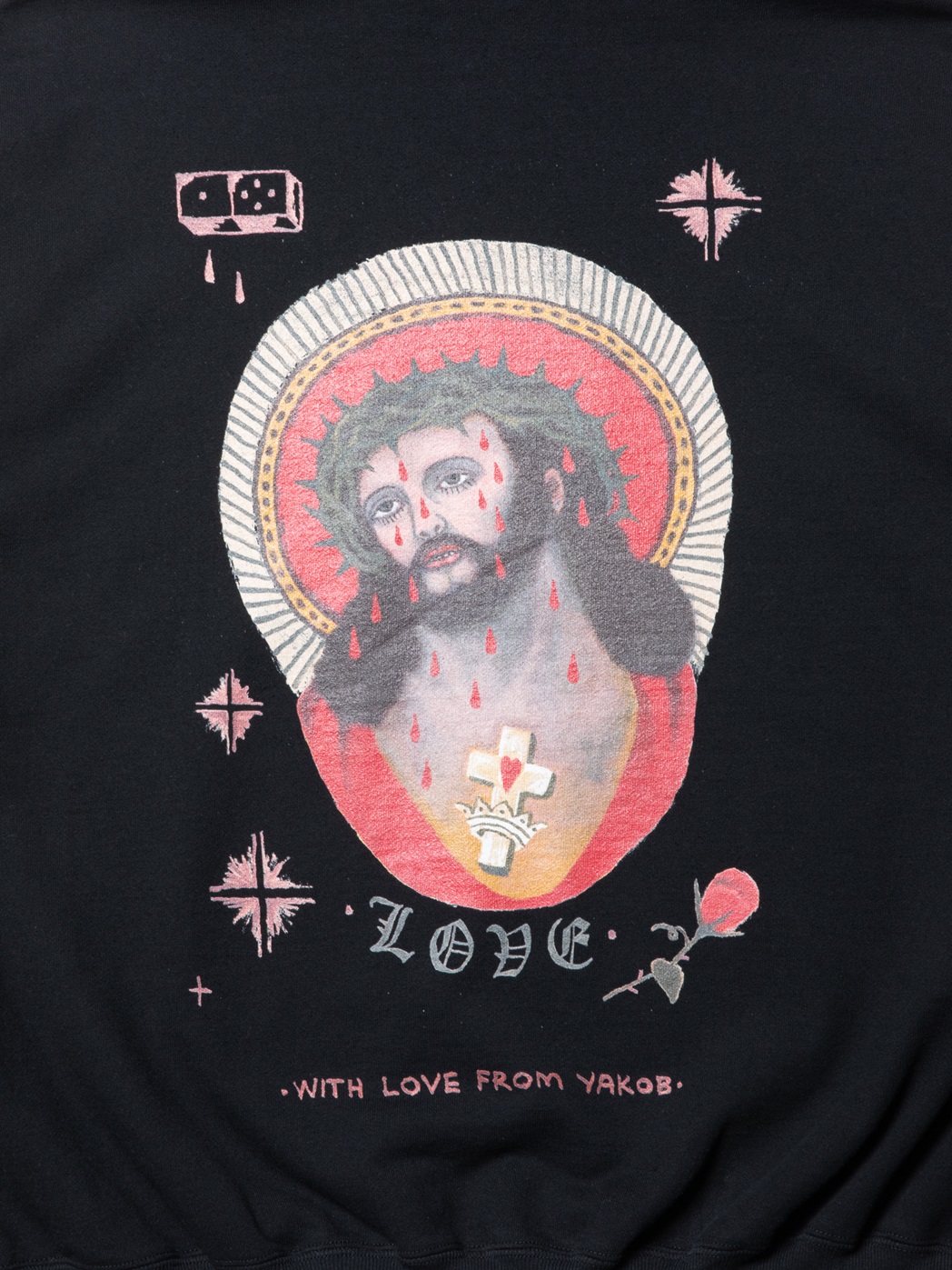 画像: COOTIE PRODUCTIONS/Open End Yarn Sweat Hoodie（JESUS）（Black）［スウェットフーディー-23秋冬］