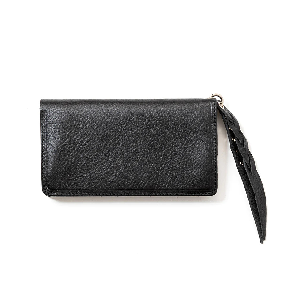 画像: CALEE/PLANE LEATHER LONG WALLET＜STUDS CHARM＞（BLACK）［ロングウォレット-23秋冬］