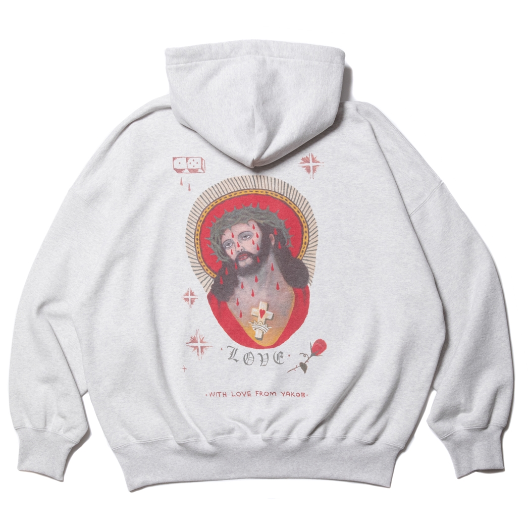 画像: COOTIE PRODUCTIONS/Open End Yarn Sweat Hoodie（JESUS）（Oatmeal）［スウェットフーディー-23秋冬］