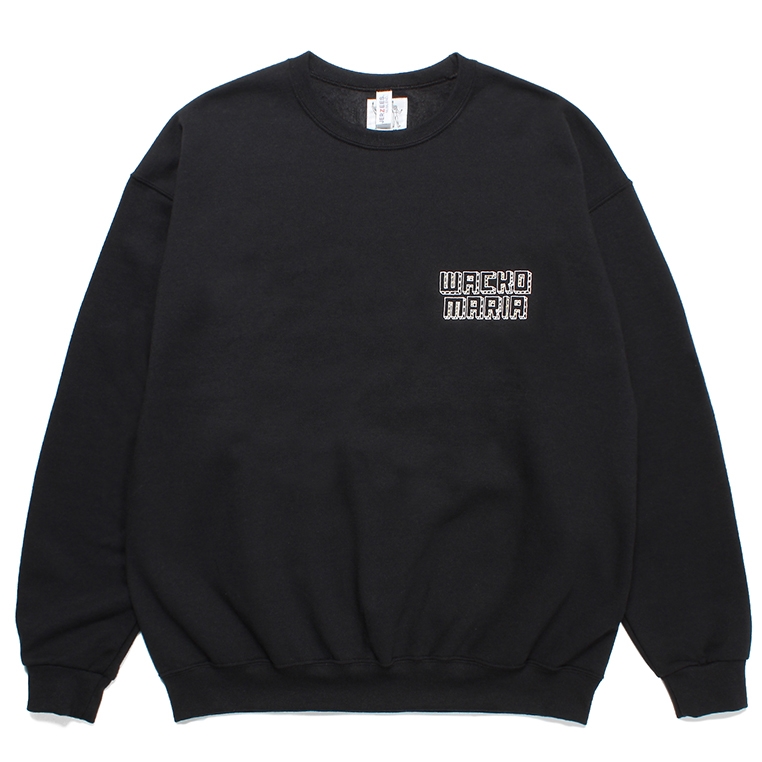 画像: WACKO MARIA/世界平和プロジェクト / SWEAT SHIRT（BLACK）［クルーネックスウェット-23秋冬］