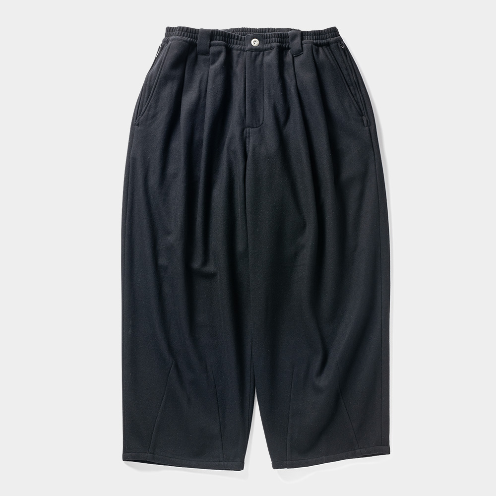 画像: TIGHTBOOTH/WOOL BAGGY SLACKS（Black） 【20%OFF】［ウールバギースラックス-23秋冬］