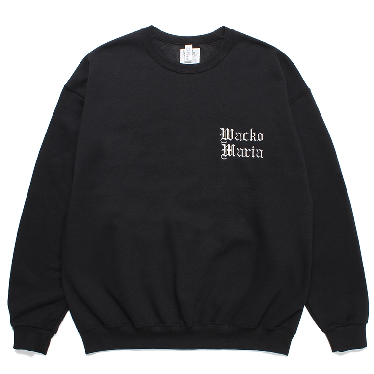 WACKO MARIA/世界平和プロジェクト / SWEAT SHIRT（BLACK）［クルー ...