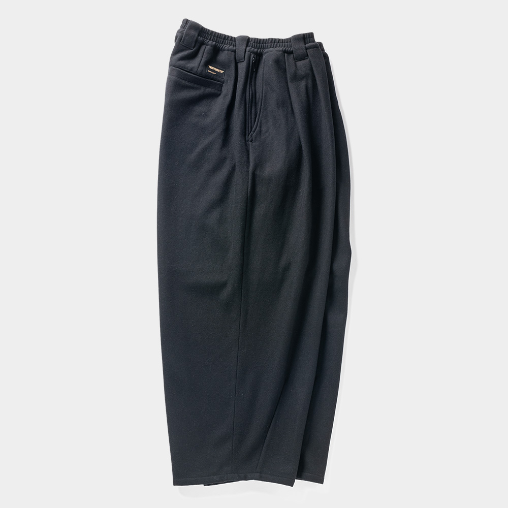 画像: TIGHTBOOTH/WOOL BAGGY SLACKS（Black） 【20%OFF】［ウールバギースラックス-23秋冬］