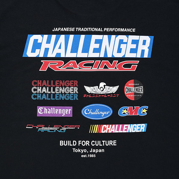 画像: CHALLENGER/CMC RACING LOGO TEE（BLACK）［レーシングロゴT-23秋冬］