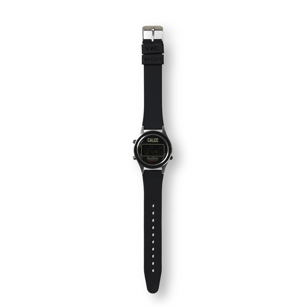 画像: CALEE/×VAGUE WATCH CO. SPORT TYPE DIGITAL WATCH（BLACK） 【40%OFF】［腕時計-23秋冬］