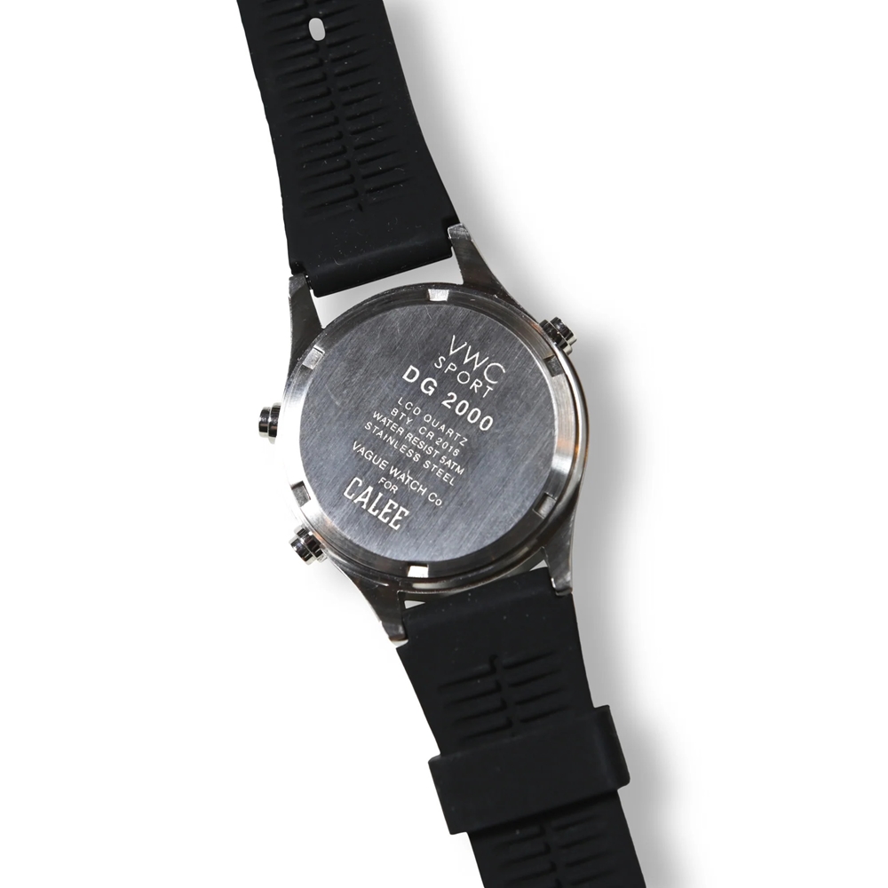 画像: CALEE/×VAGUE WATCH CO. SPORT TYPE DIGITAL WATCH（BLACK） 【40%OFF】［腕時計-23秋冬］