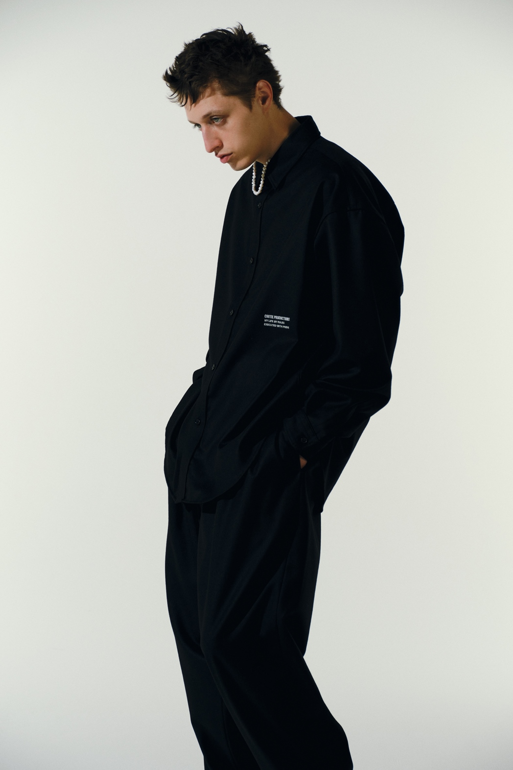 画像: COOTIE PRODUCTIONS/CA/W Flannel L/S Shirt（Black）［フランネルシャツ-23秋冬］
