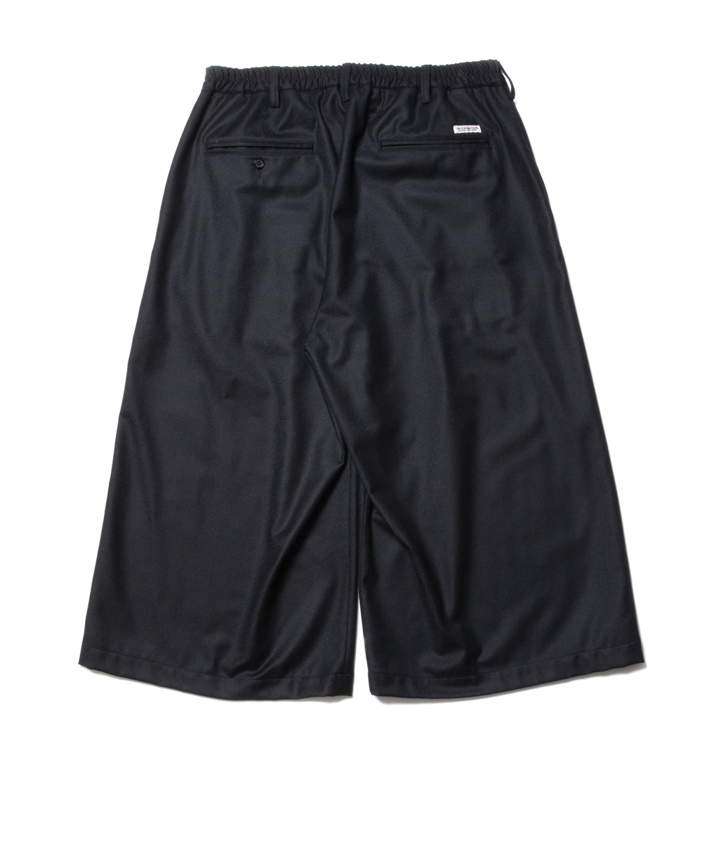 画像: COOTIE PRODUCTIONS/CA/W Flannel Shin Cut Wide Easy Trousers（Black）［シンカットワイドイージートラウザース-23秋冬］