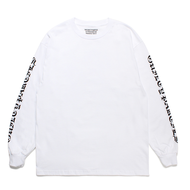 画像: WACKO MARIA/TIM LEHI / LONG SLEEVE T-SHIRT（WHITE）［プリント長袖T-23秋冬］