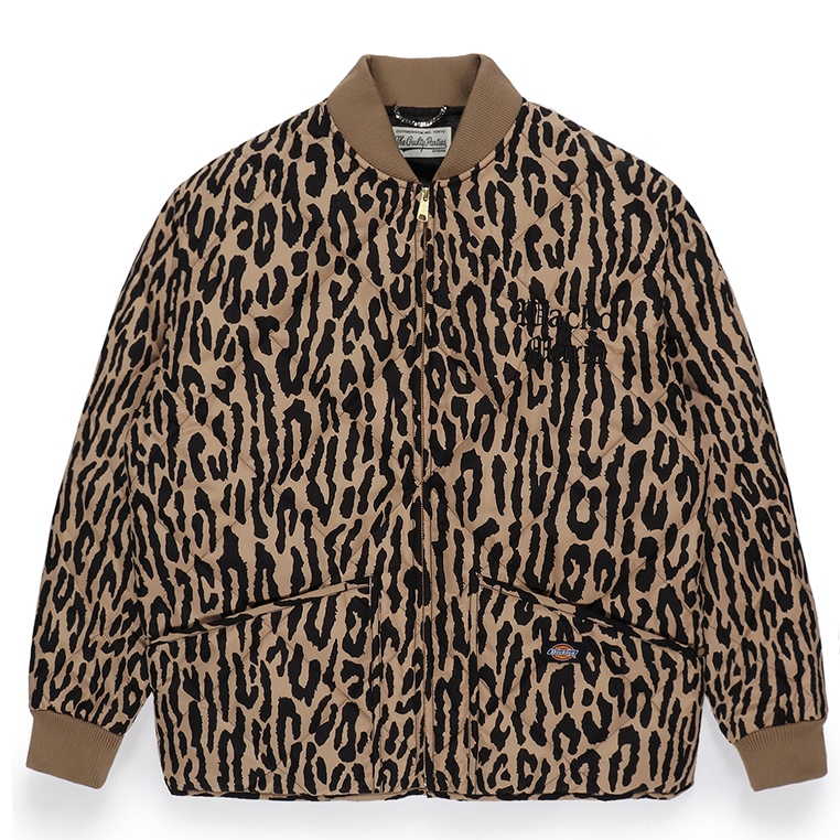 画像: WACKO MARIA/DICKIES / LEOPARD QUILITED JACKET（BEIGE）［レオパードキルティングJKT-23秋冬］