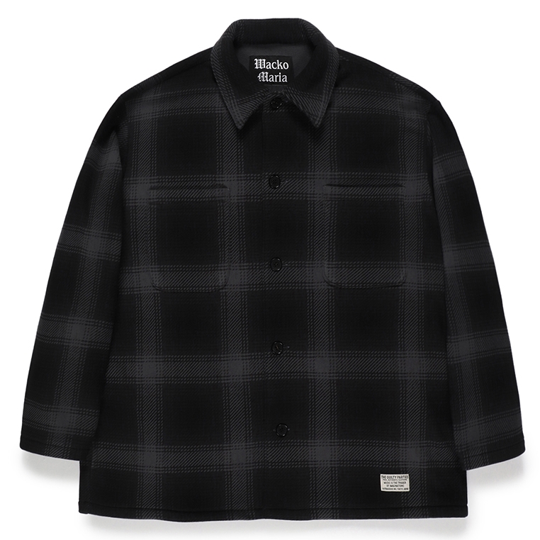 画像: WACKO MARIA/CHECK FLEECE SHIRT JACKET（GRAY）［チェックフリースシャツJKT-23秋冬］