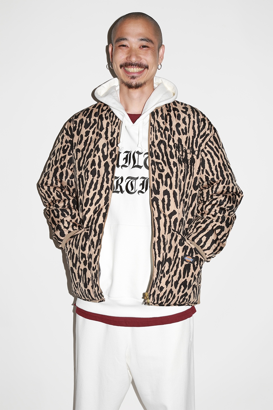 画像: WACKO MARIA/DICKIES / LEOPARD QUILITED JACKET（BEIGE）［レオパードキルティングJKT-23秋冬］