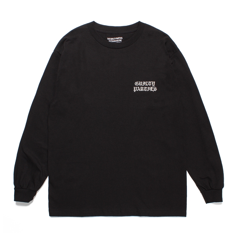 画像: WACKO MARIA/LONG SLEEVE T-SHIRT（BLACK）［刺繍長袖T-23秋冬］