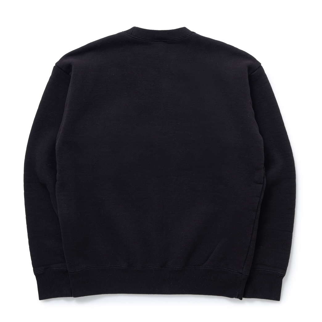 画像: RATS/CREW NECK SWEAT BAR TAG（BLACK）［クルーネックスウェット-23秋冬］