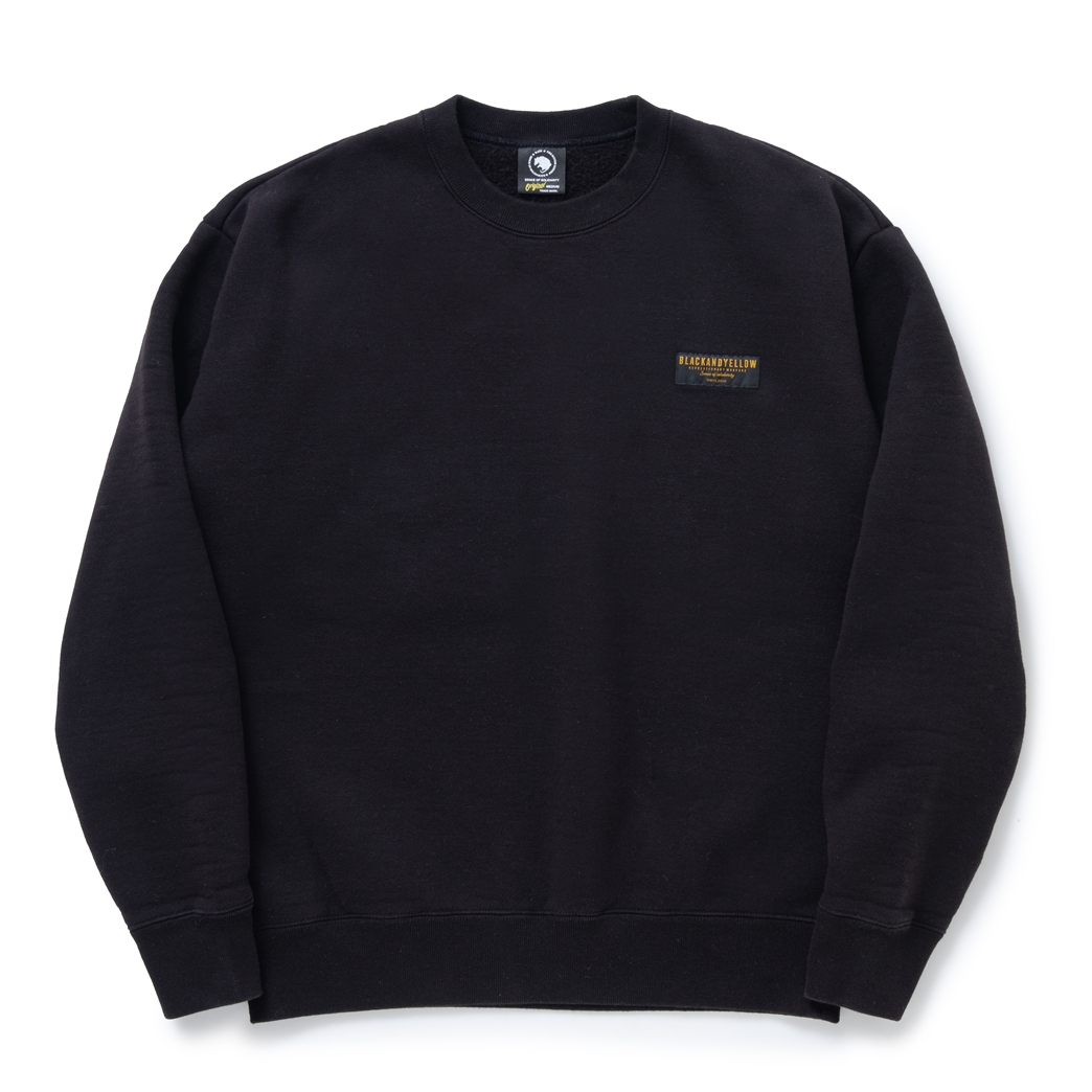 画像: RATS/CREW NECK SWEAT BAR TAG（BLACK）［クルーネックスウェット-23秋冬］