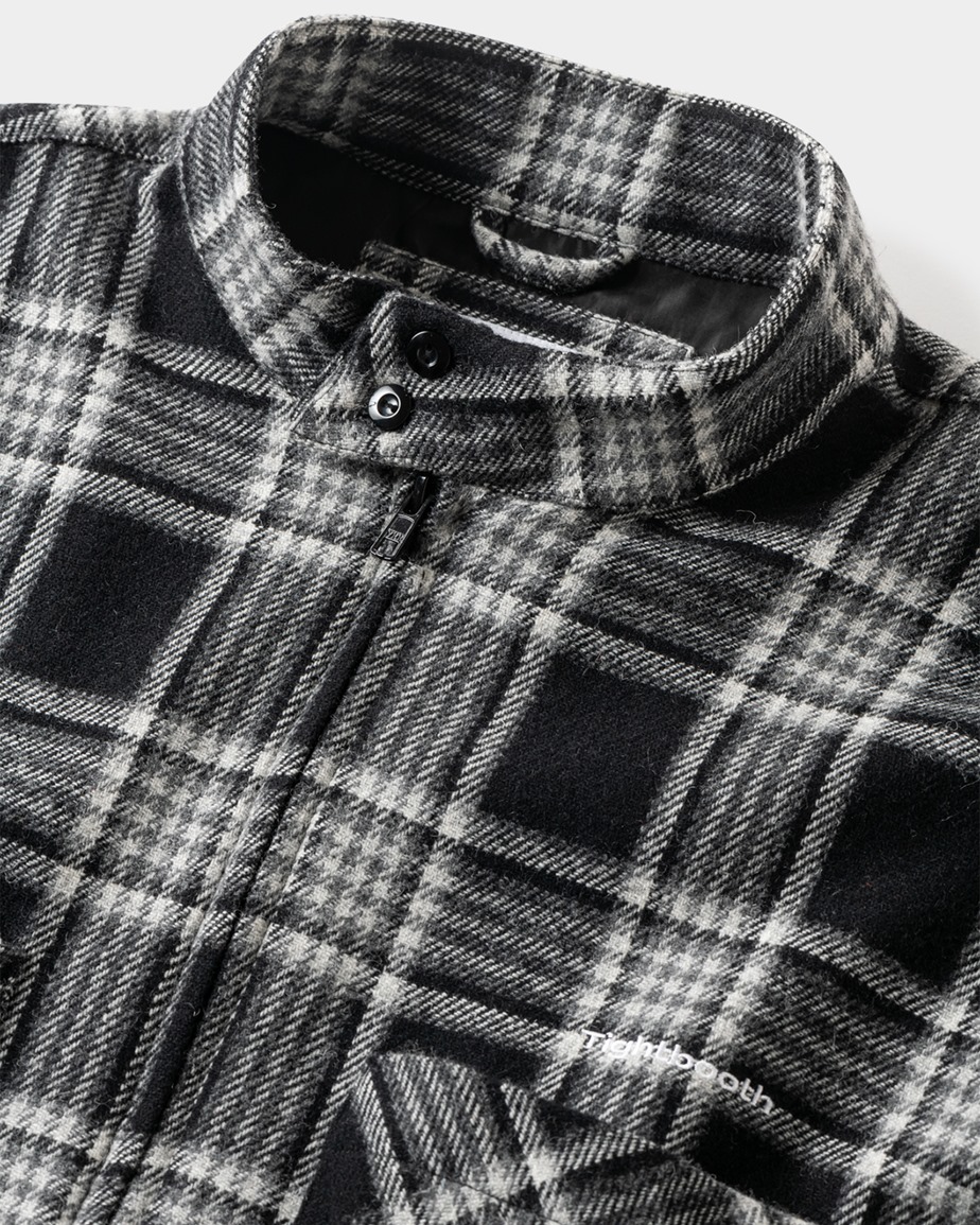 画像: TIGHTBOOTH/PLAID FLANNEL SWING TOP（Black） 【30%OFF】［チェックフランネルスウィングトップ-23秋冬］