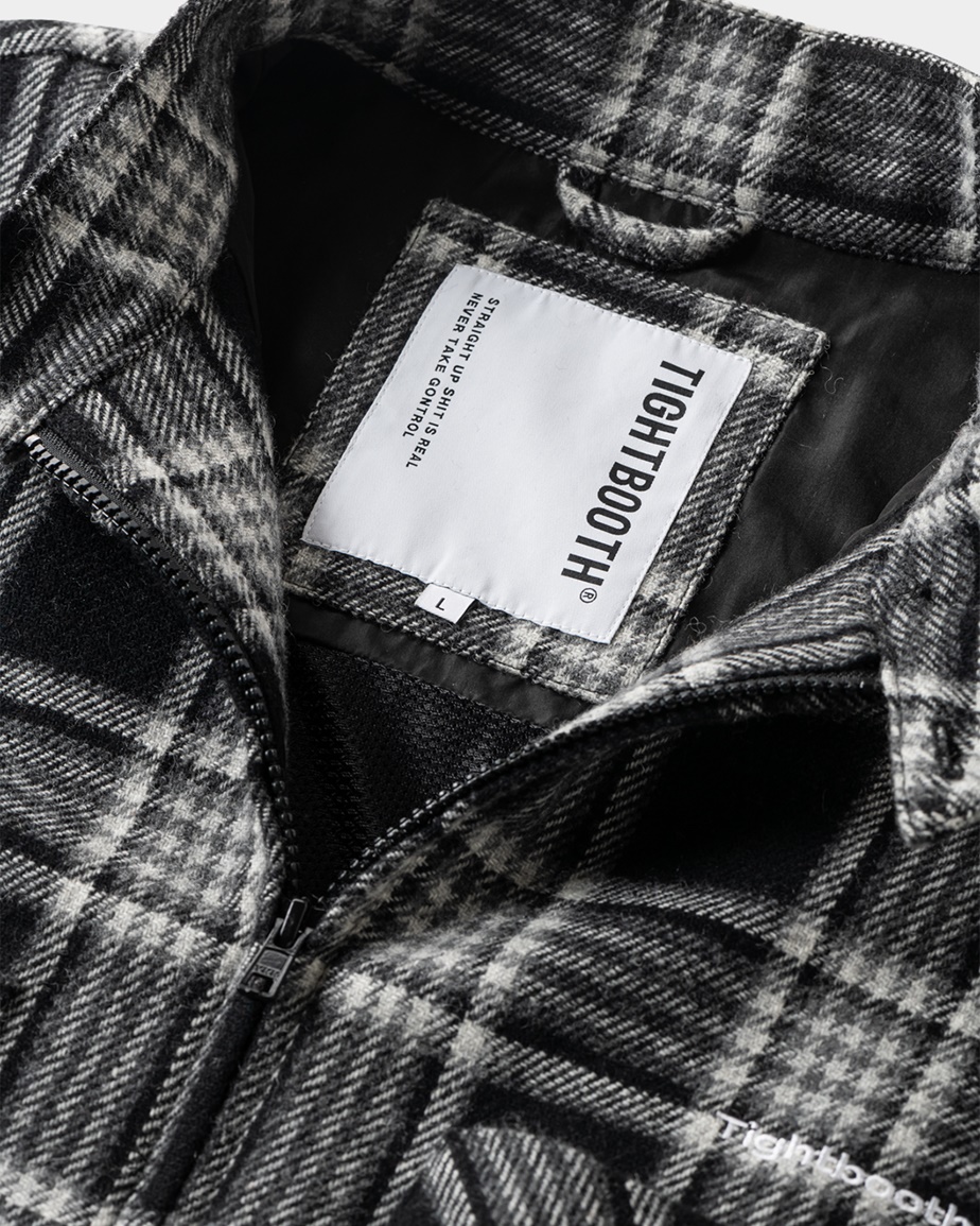 画像: TIGHTBOOTH/PLAID FLANNEL SWING TOP（Black） 【30%OFF】［チェックフランネルスウィングトップ-23秋冬］