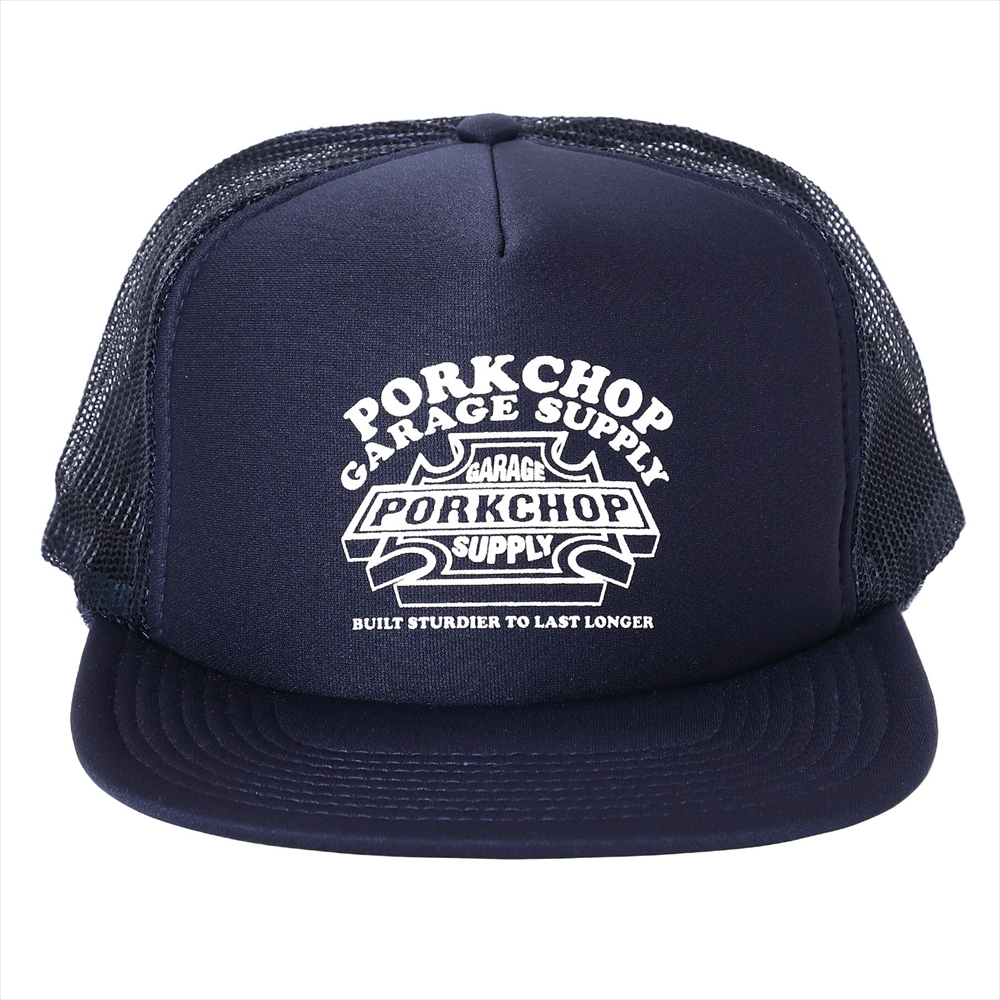 画像: PORKCHOP/3D B&S MESH CAP（NAVY）［メッシュキャップ-23秋冬］