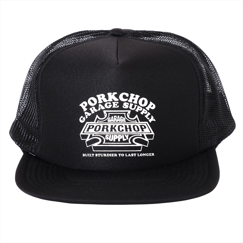 画像: PORKCHOP/3D B&S MESH CAP（BLACK）［メッシュキャップ-23秋冬］