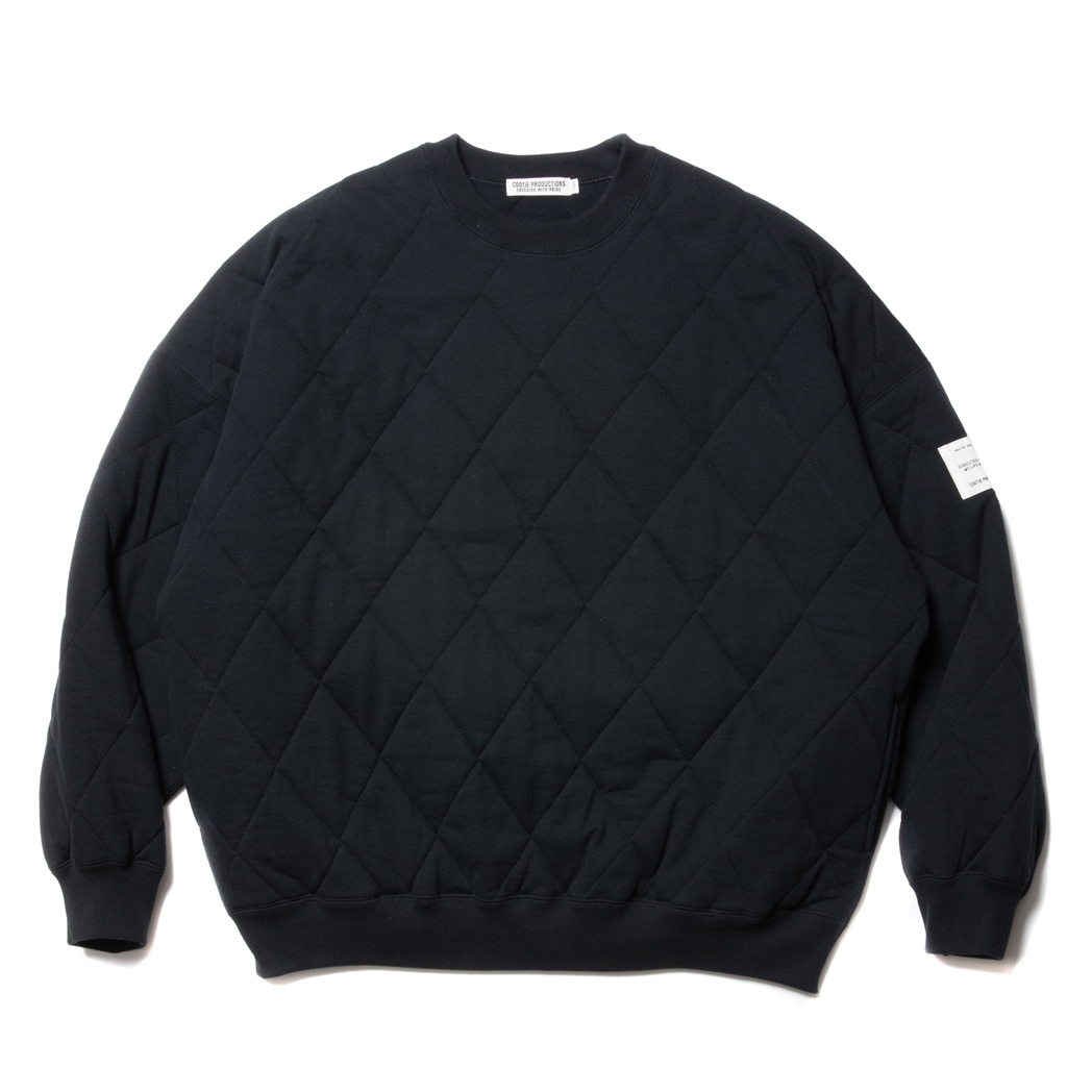 COOTIE(クーティー)CTE-23A315　Quilting Sweat Crew　キルティング　クルーネック　スウェット【A31235-007】