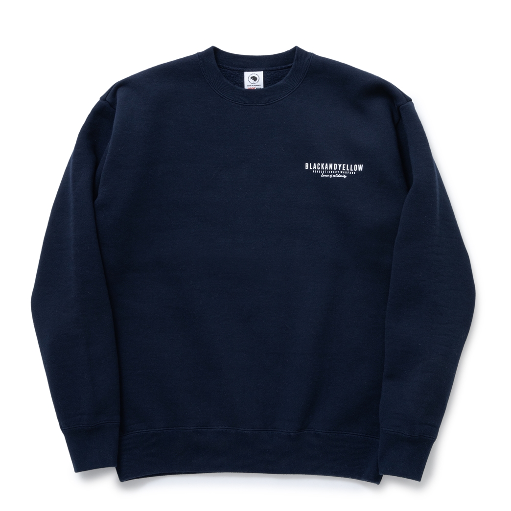 画像: RATS/SCRIPT BIG LOGO CREW NECK SWEAT（NAVY）［クルーネックスウェット-23秋冬］