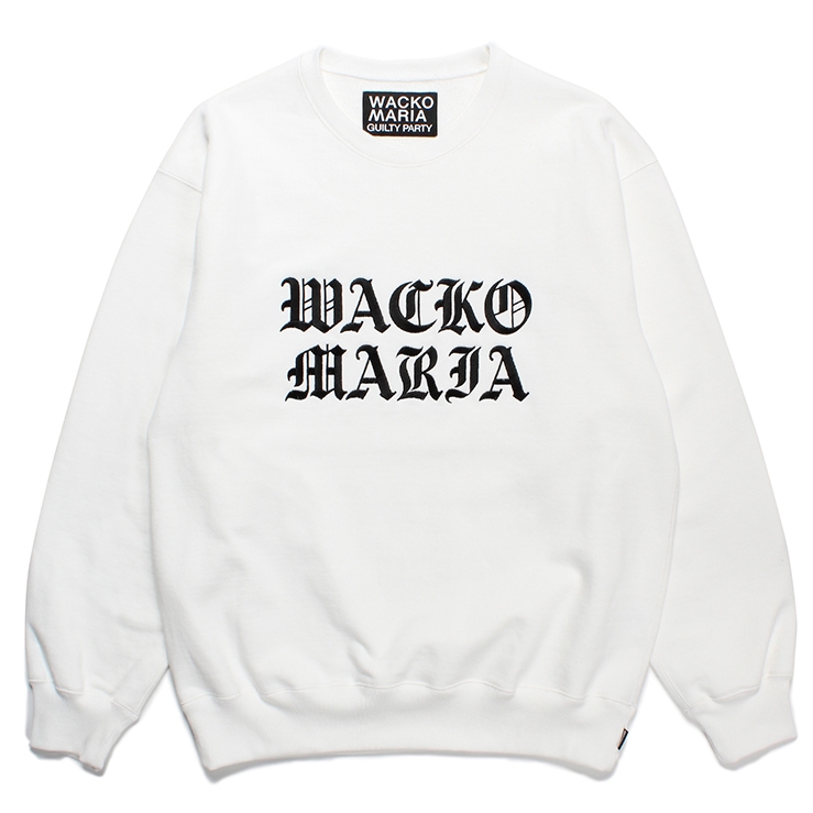 画像: WACKO MARIA/HEAVY WEIGHT CREW NECK SWEAT SHIRT（WHITE）［クルーネックスウェット-23秋冬］