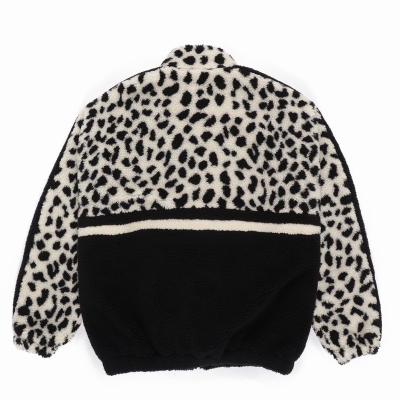 画像: WACKO MARIA/LEOPARD BOA TRACK JACKET（WHITE）［レオパードボアトラックJKT-23秋冬］