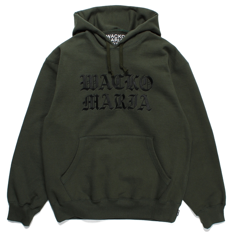 画像: WACKO MARIA/HEAVY WEIGHT PULL OVER HOODED SWEAT SHIRT（GREEN）［プルオーバーパーカー-23秋冬］