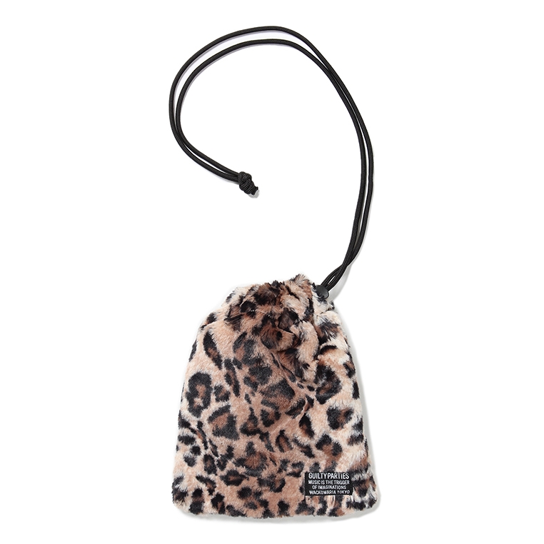 画像: WACKO MARIA/FAUX LEOPARD FUR SHOULDER PORCH（BEIGE）［ショルダーポーチ-23秋冬］