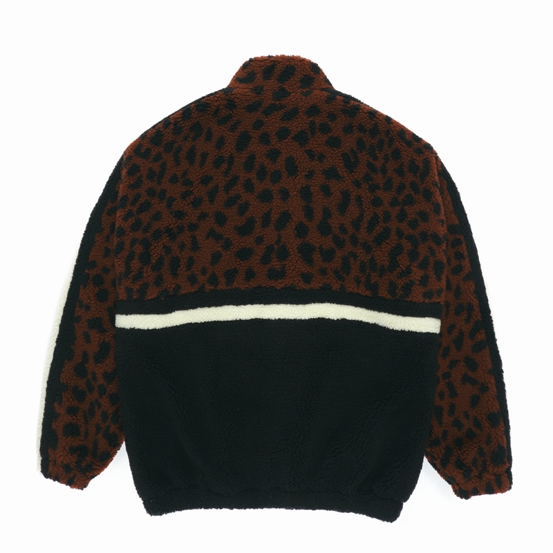 画像: WACKO MARIA/LEOPARD BOA TRACK JACKET（BROWN）［レオパードボアトラックJKT-23秋冬］