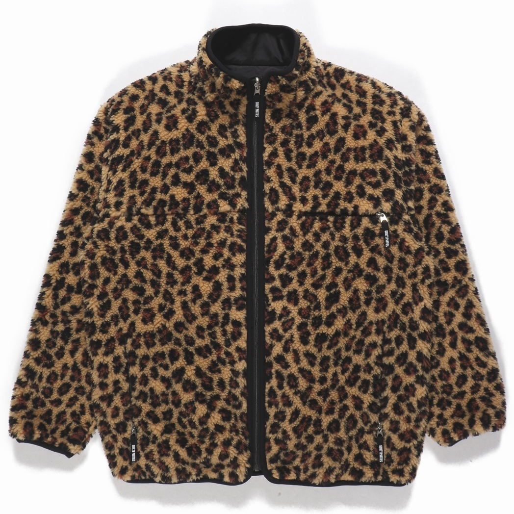 WACKO MARIA/REVERSIBLE LEOPARD BOA FLECE JACKET（BEIGE 