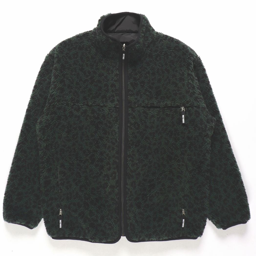 WACKO MARIA/REVERSIBLE LEOPARD BOA FLECE JACKET（GREEN ...