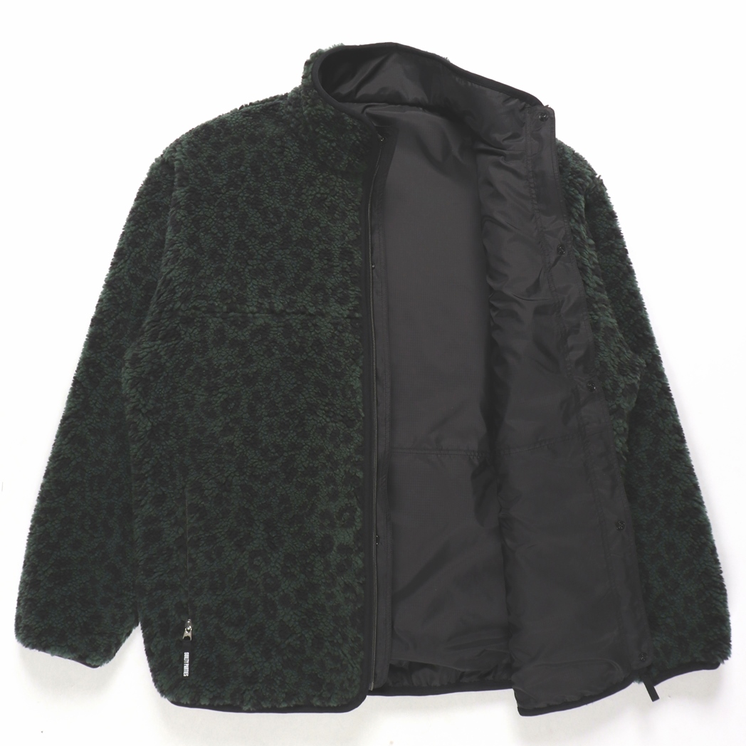 画像: WACKO MARIA/REVERSIBLE LEOPARD BOA FLECE JACKET（GREEN）［リバーシブルレオパードボアフリースJKT-23秋冬］