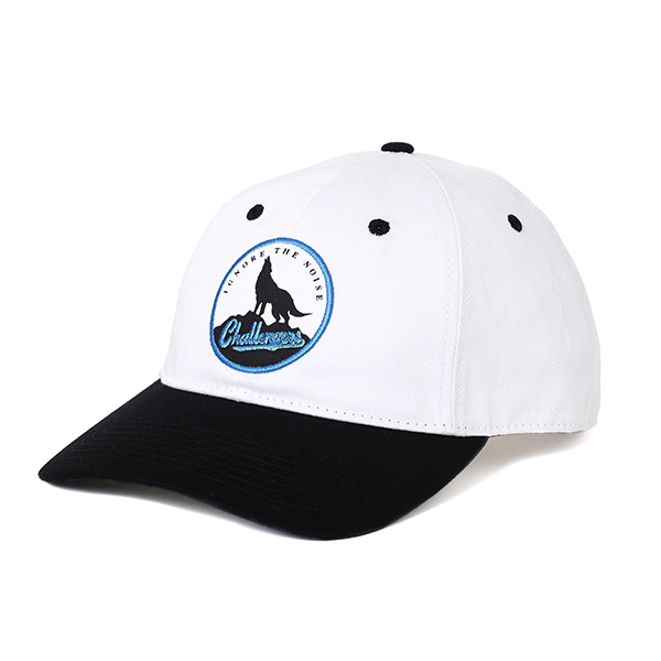 画像: CHALLENGER/WOLF FIELD CAP（WHITE/BLACK）［ウルフフィールドキャップ-24春夏］