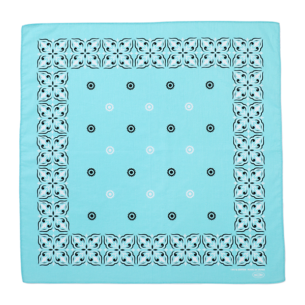 画像: CHALLENGER/HIBISCUS BANDANA（LT BLUE）［ハイビスカスバンダナ-24春夏］