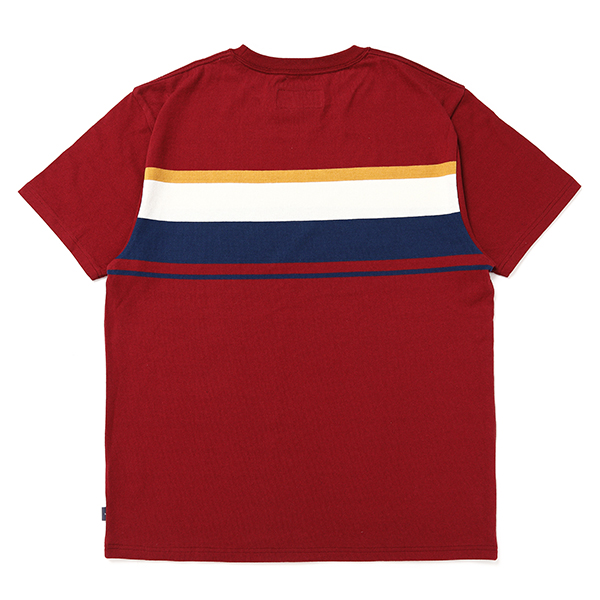 画像: CHALLENGER/S/S MULTI BORDER TEE（BURGUNDY）［マルチボーダーT-24春夏］