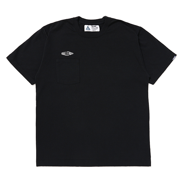 画像: CHALLENGER/LOGO PKT TEE（BLACK）［刺繍ポケT-24春夏］