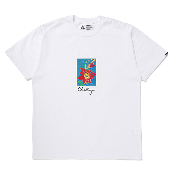 画像: CHALLENGER/FLOWER TEE（WHITE）［プリントT-24春夏］