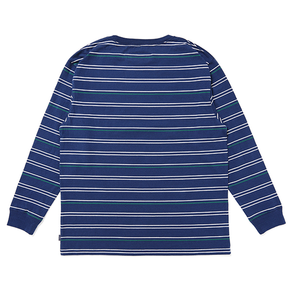 画像: CHALLENGER/L/S STRIPE BORDER TEE（NAVY）［ストライプボーダー長袖T-24春夏］