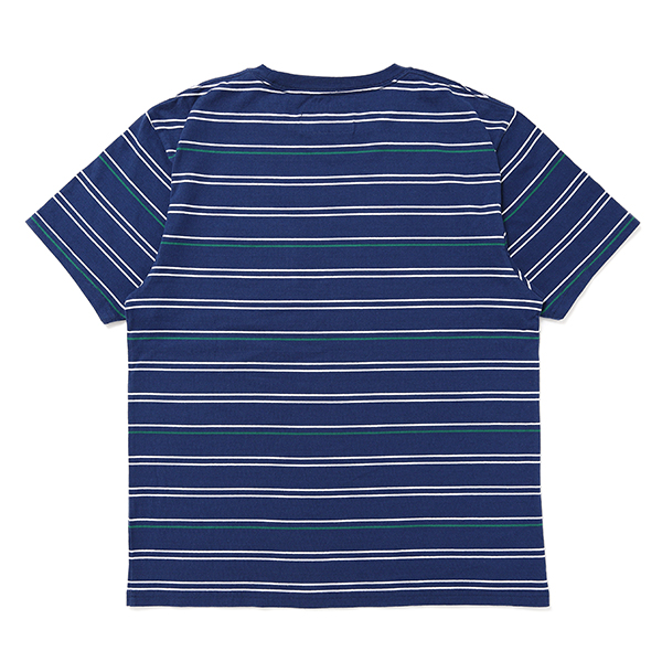 画像: CHALLENGER/S/S STRIPE BORDER PKT TEE（NAVY）［ストライプボーダーポケT-24春夏］